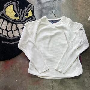 Womens white tommy hilfiger ribbed